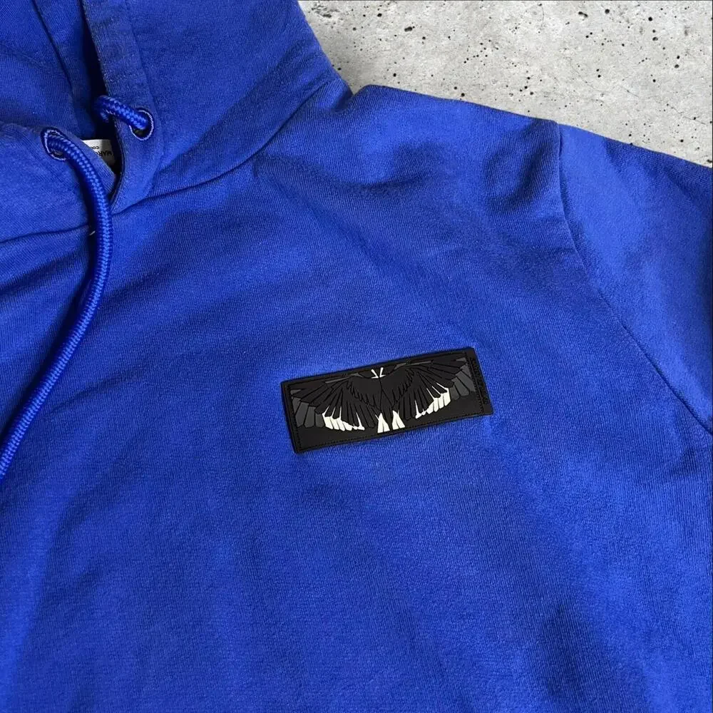 Marcelo Burlon Blue Pullover Hoodie‎ Size L